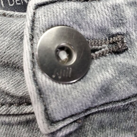 J. Jill Jeans Womens 4R Gray Boyfriend Straight Leg Ankle Stretch Denim - Picture 7 of 11